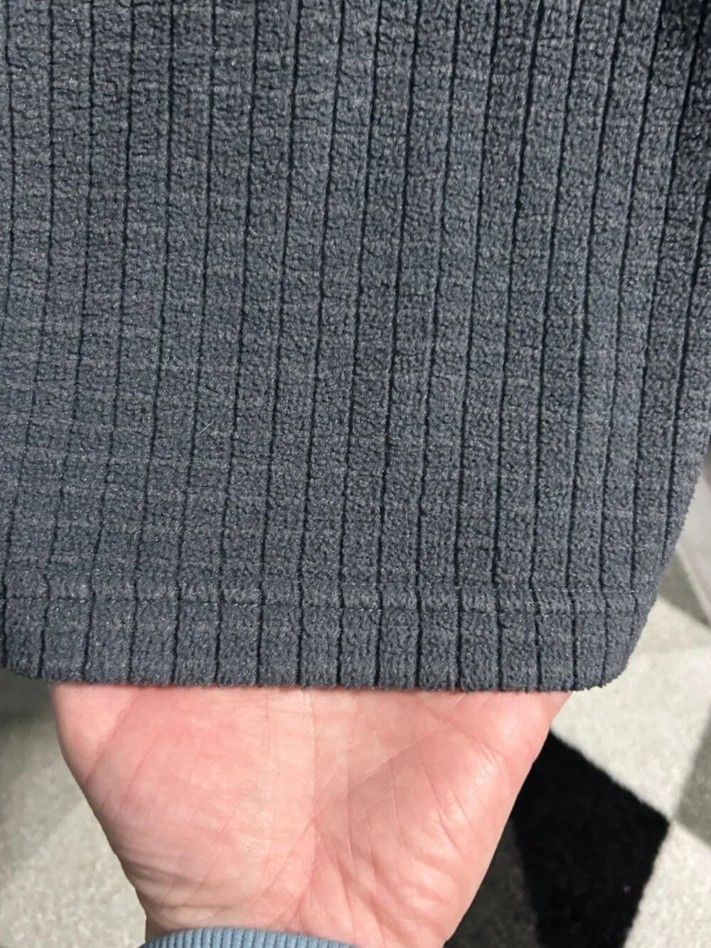 The North Face Men's SDS Gray 1/2-Zip Grid Fleece Pullover Jacket Size‎ L